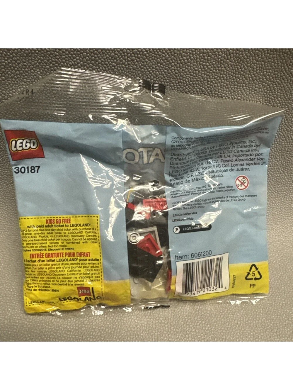 LEGO 30187 Creator Fast Car Poly Bag Building Set New Retired 2014